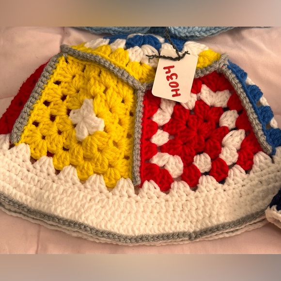 UNISEX Handmade Crochet Retro Style Bucket Hat - Picture 5 of 5